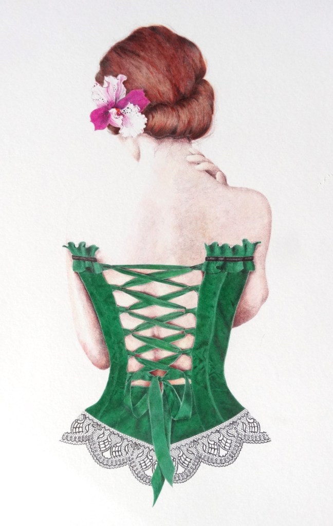Corset vert